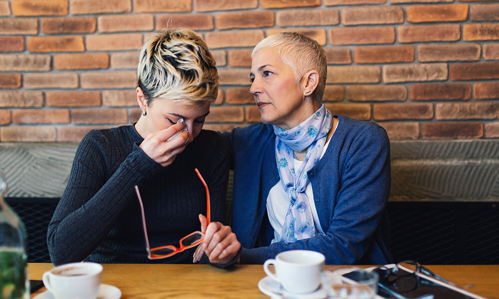 mother and daughter talking before it is too late